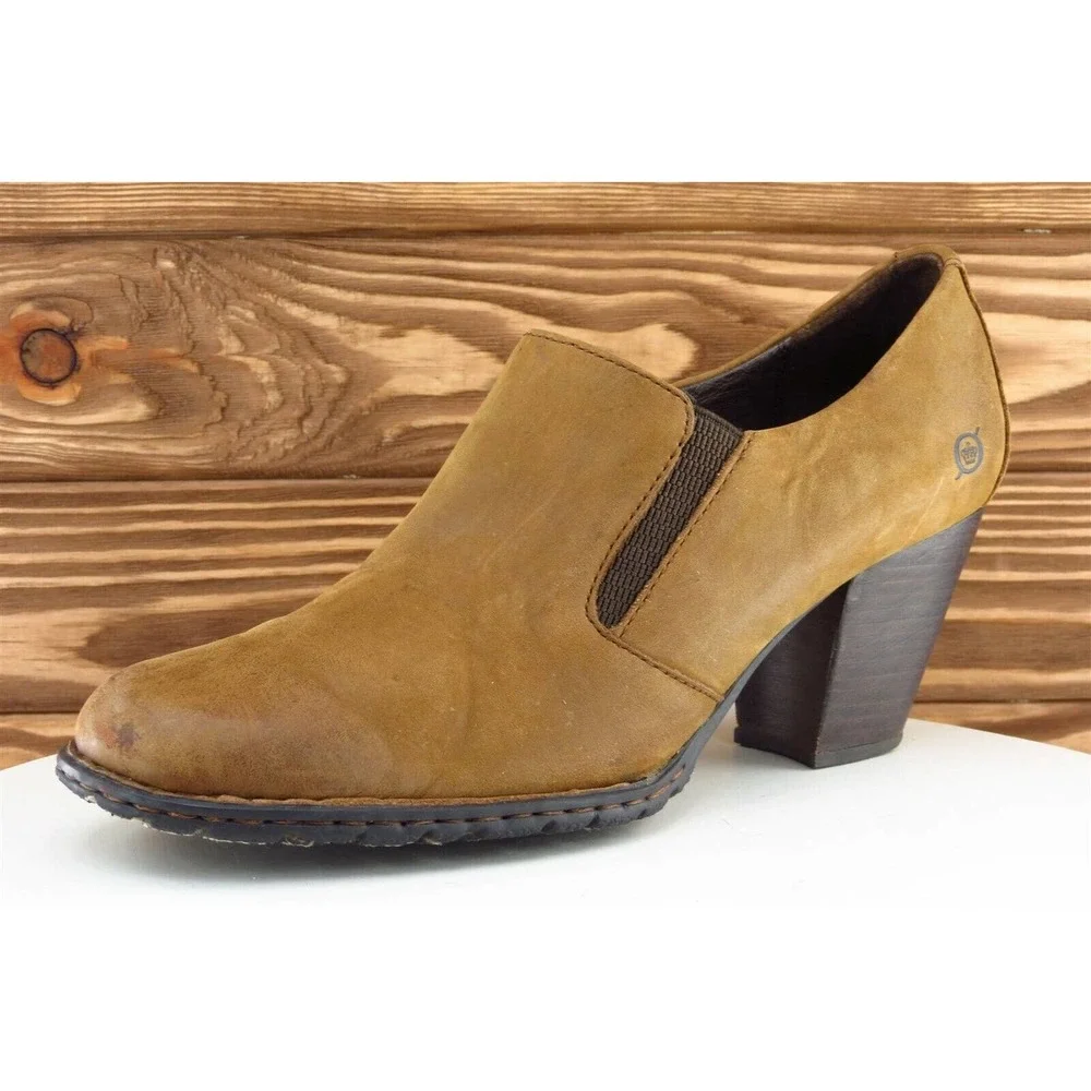Born Boot Sz 10 M Ankle‎ Boots Brown Leather Women W81296